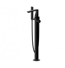 Смеситель для ванны напольный Bravat Arc F66061K-B3-ENG, черный