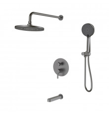 Душевая система встраиваемая Esko Sochi Gun metal 7in1SCGM, оружейная сталь