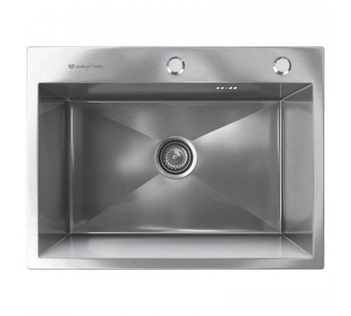 Кухонная мойка Ulgran Steel 600x450, брашированная сталь