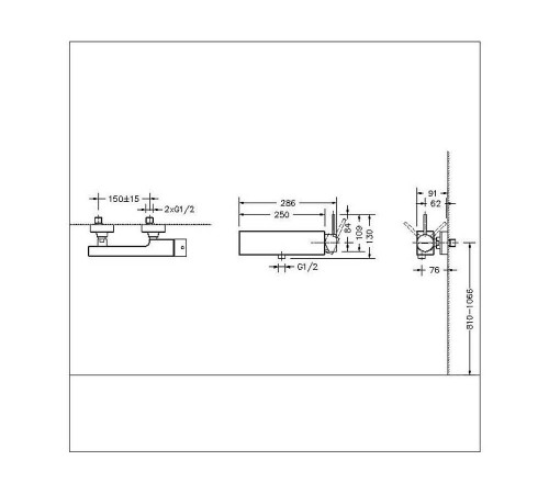 Смеситель для душа Bravat Arc F96061K-01-ENG, черный