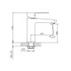 Смеситель для раковины Cron CN10337, хром