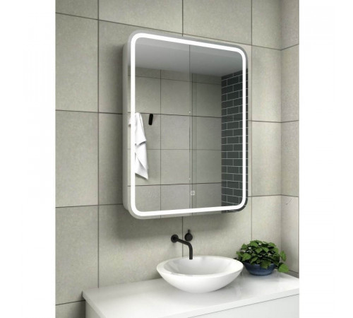 Зеркало-шкаф с LED подсветкой Relisan ANGELICA Гл000024694, 60x80