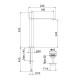 Смеситель для раковины Webert ONE-X OX830402741, белый/сталь