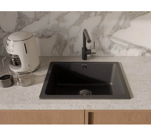RIVELATO Мойка BERKANA 50 подст.монтаж 1-чаш 560*430 antracite арт.