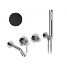Смеситель для ванны Webert Opera Moderna OE860312560, черный