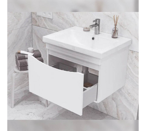Тумба с раковиной подвесная Velvex Vizo tpVIZ.60.1Y-21, 60 см