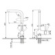 Cмеситель ULGRAN Quartz UQ-022-10, песок