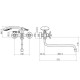 Смеситель для ванны Plstart PD22308, хром