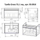Тумба под раковину подвесная Dreja Grace 70 см, белый