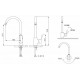 Смеситель для кухни Bravat Pure F7105161C, хром