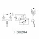 Смеситель для душа Fmark FS8203, сатин