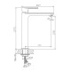 Смеситель для раковины Haiba HB11505-8, белый