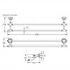 Полотенцедержатель Rose RG1127Q, бронза