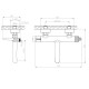 Смеситель для ванны ESKO BG54B, черный