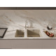RIVELATO Мойка BERKANA 25 подст.монтаж 1-чаш 305*455 beige scuro арт.
