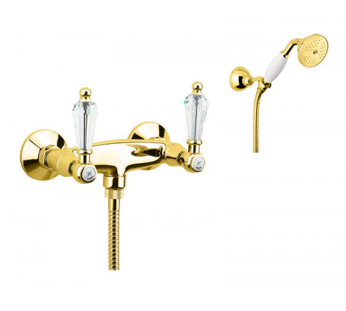 Смеситель для душа Fiore GIOIELLI (SWAROVSKI®) 08OO0602, золото