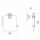 Держатель для туалетной бумаги Savol S-005851A, хром