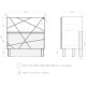Тумба под раковину напольная VIGO Geometry 025, 80 см