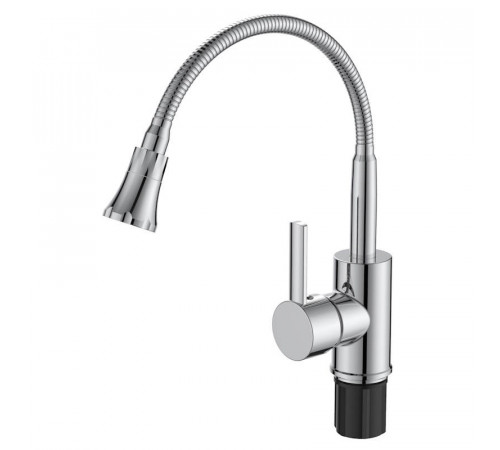 Смеситель для кухни с гибким изливом Voda Kitchen KF519, хром