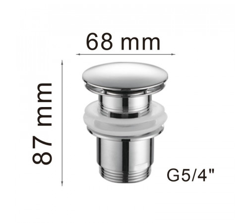 Донный клапан Haiba HB63, хром