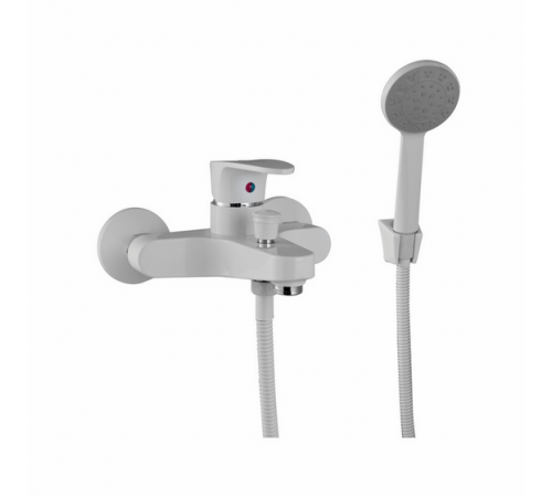 Смеситель для ванны PLstart PL3205-8, белый