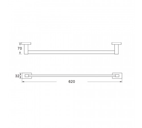 Полотенцедержатель Shevanik SG5617C, белый