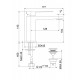 Смеситель для раковины Fiore KUBE 100NN8515, черный