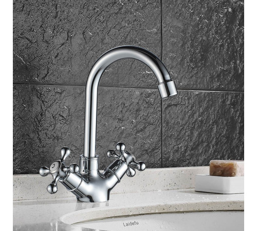 Смеситель для раковины WesnaArt RASSVET RAS02-230, хром