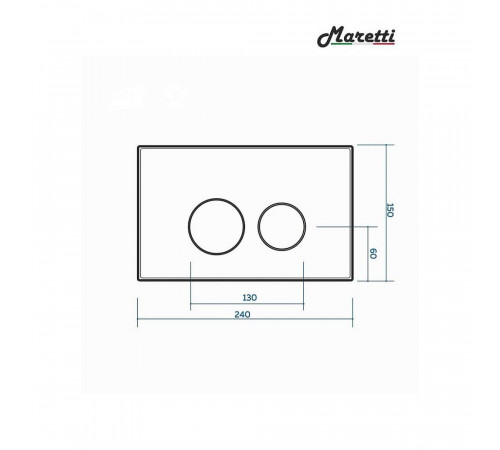 Комплект Maretti 3 в 1: унитаз CA10PBM29-844, инсталляция AC11P5211, кнопка AC12EA-740