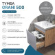 Тумба с раковиной подвесная VIGO Grani 028 дуб золотой, 50 см