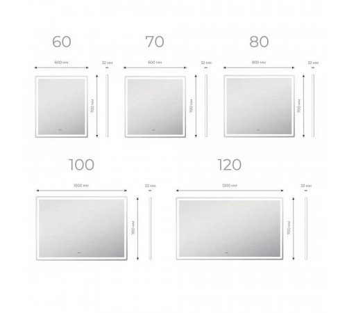 Зеркало VIGO Geometry Comfort 1000
