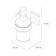 Дозатор жидкого мыла FIXSEN LUX CHROME FX-15012, хром