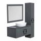 Зеркало с подсветкой La Fenice Cubo Grigio 100х80, серо-зелёное