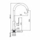 Смеситель для кухни Maretti Aria AR31RZZ845, хром