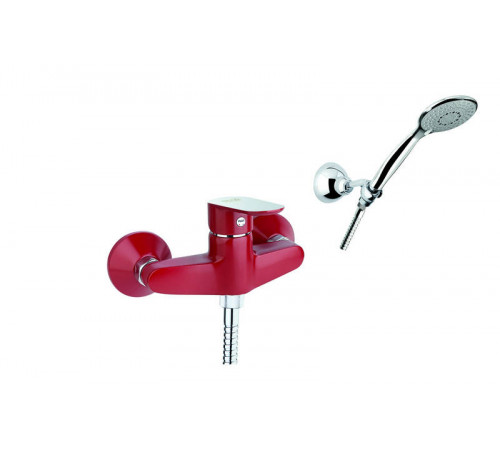 Смеситель для душа Fiore KEVON CHIC 81RX6510, хром/красный