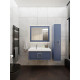 Зеркало с подсветкой La Fenice Cubo Blue Grigio 100х80, синее