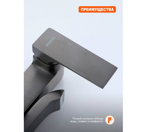 Душевая система Prohanss P61.24.09, графит
