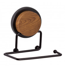 Держатель для туалетной бумаги FIXSEN MAGIC WOOD FX-46010B, черный/коричневый