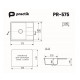 Кухонная мойка Practik PR-M-575-004 (без сифона), черный оникс