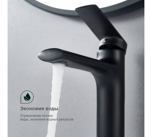 Смеситель для раковины Splenka S50.10.06, черный