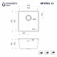 Кухонная мойка Grandex Aqua Optima 5011353, графит