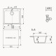 Кухонная мойка Ulgran Quartz Forte 580-04, платина