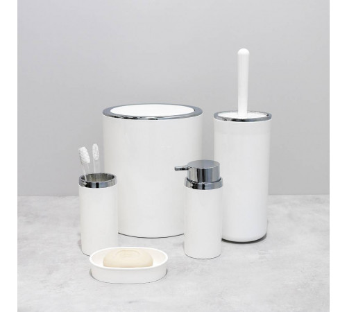 Дозатор жидкого мыла FIXSEN ROUND WHITE FX-451-1, белый