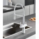 Смеситель для кухни с подключением фильтра для воды Rose R358C, белый