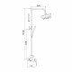 Душевая система Rose R1836H-6, черный