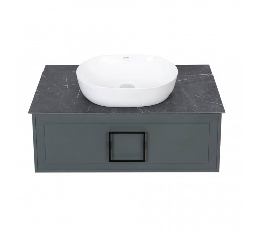 Столешница La Fenice Granite Black Olive Light Lappato 80 см, черная