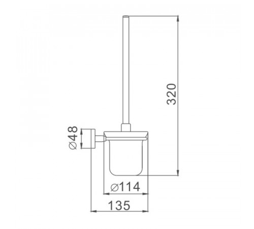 Ершик Haiba HB8710, черный