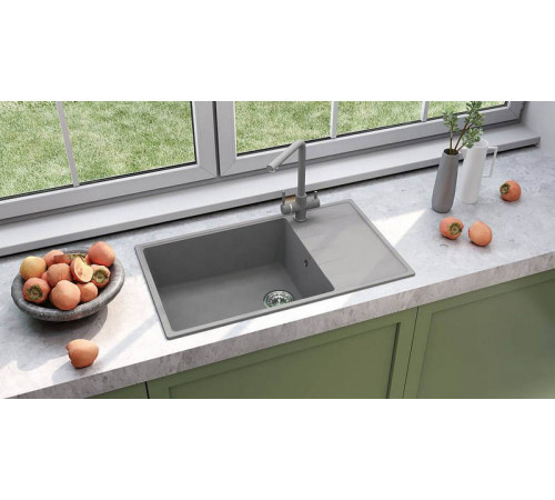 Кухонная мойка Ulgran Quartz Prima 860-05, бетон