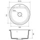 Кухонная мойка GranFest SMART 435, песочный