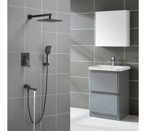 Душевая система встраиваемая Rose R2835H, черный